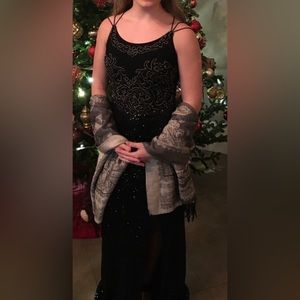 Formal Black floor-length dress